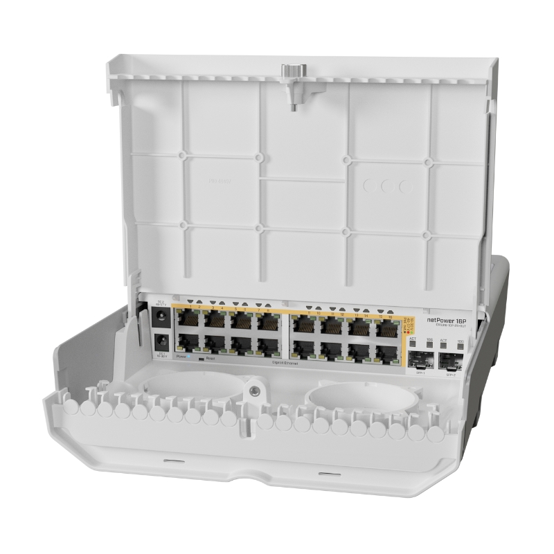 Switch MikroTik netPower 16P (CRS318-16P-2S+OUT)