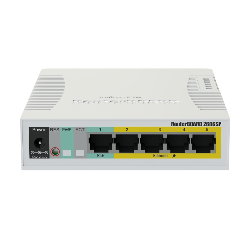 Switch MikroTik RB260GSP (CSS106-1G-4P-1S)