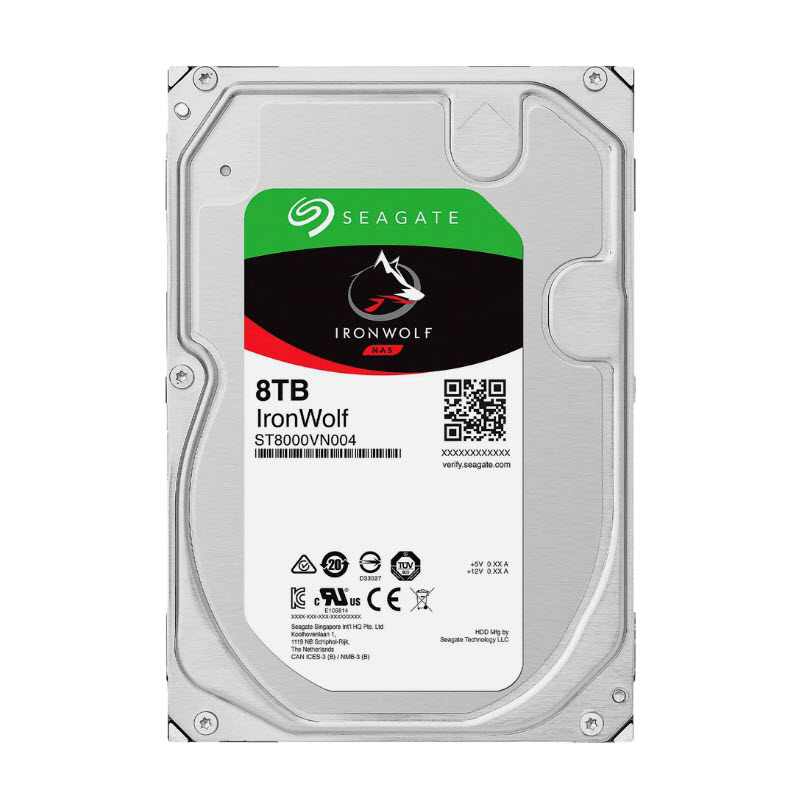 Ổ cứng HDD Seagate IronWolf 8TB (ST8000VN004) 3.5 inch, 7200RPM, SATA, 256MB Cache 
