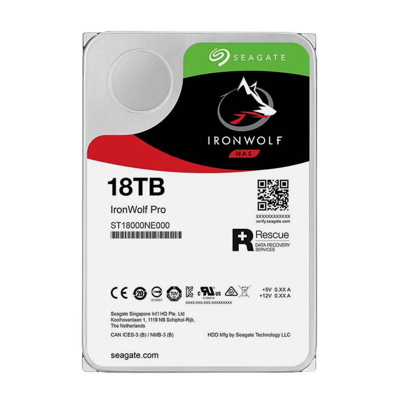 Ổ cứng HDD Seagate Ironwolf Pro 18TB (ST18000NE000) 3.5 inch, 7200RPM, SATA, 256MB Cache 