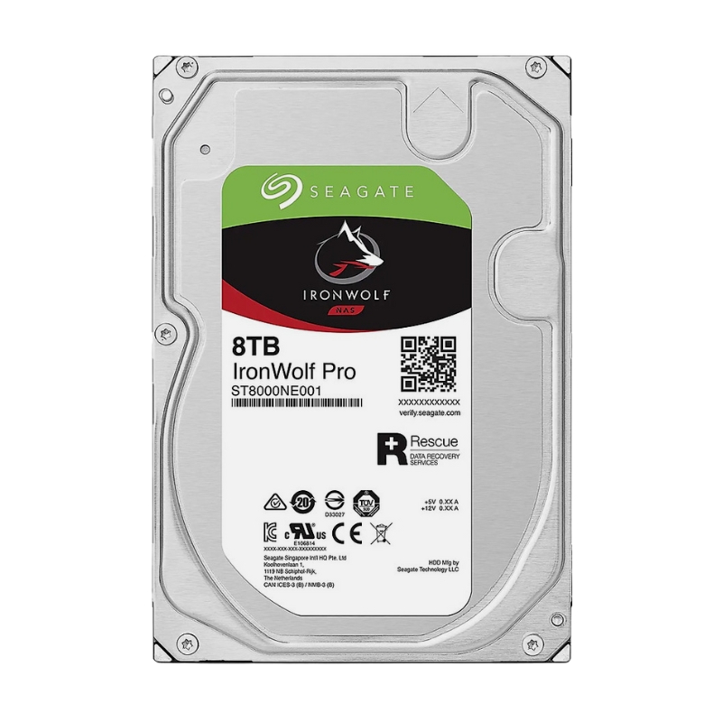 Ổ cứng HDD Seagate Ironwolf Pro 8TB (ST8000NE001) 3.5 inch, 7200RPM, SATA, 256MB Cache 