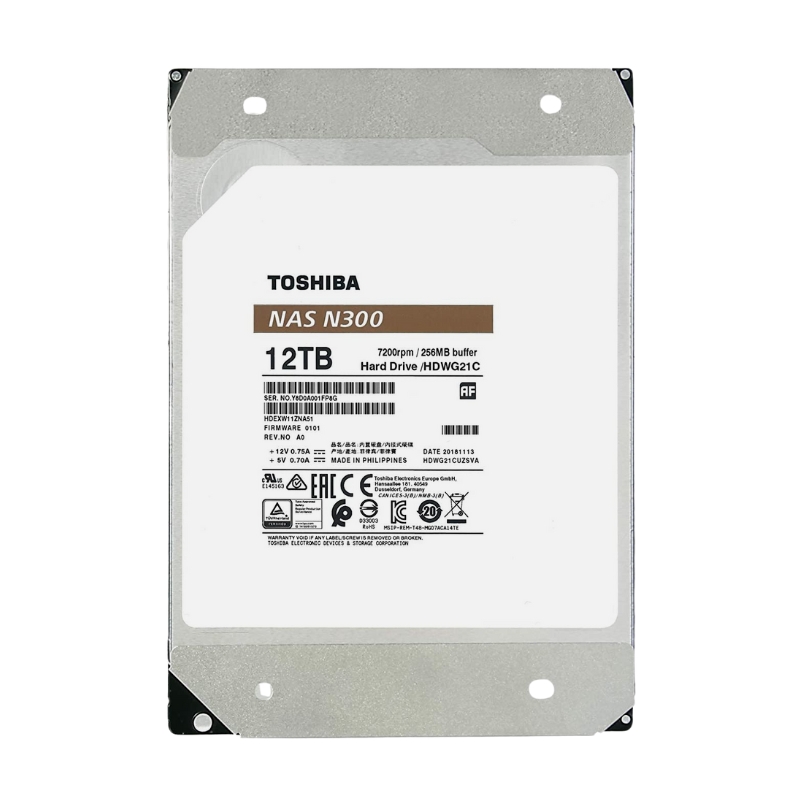 Ổ cứng NAS Toshiba N300 12TB (HDWG21CUZSVA)
