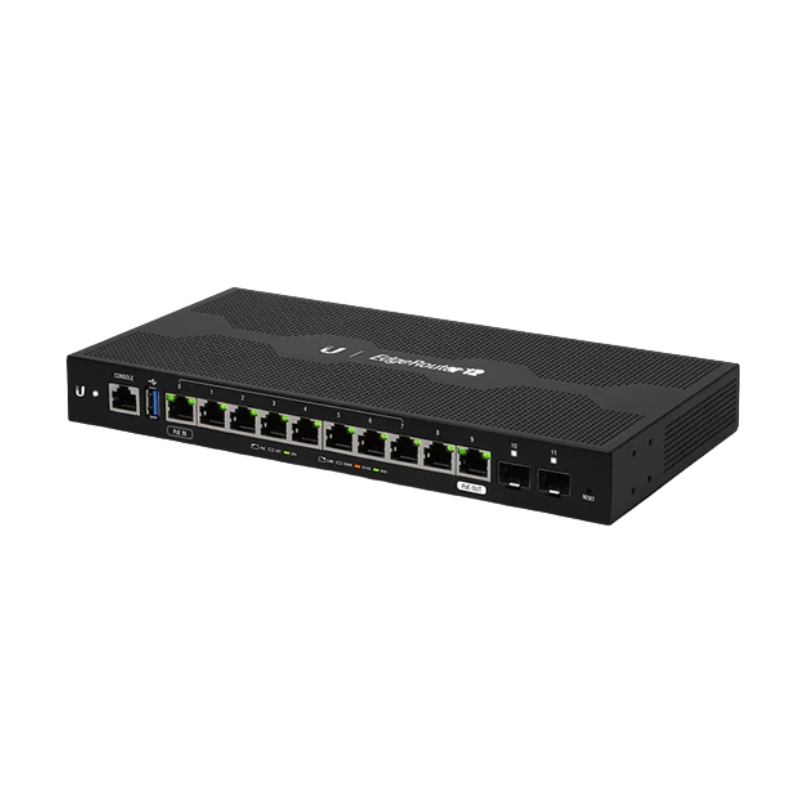 Thiết bị cân bằng tải Router Ubiquiti EdgeRouter 12 (ER-12), 10-Port Gigabit Router with PoE Passthrough, 2 SFP Ports