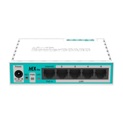 Thiết bị cân bằng tải Router MikroTik RB750r2 (hEX lite), chịu tải 50-60 user