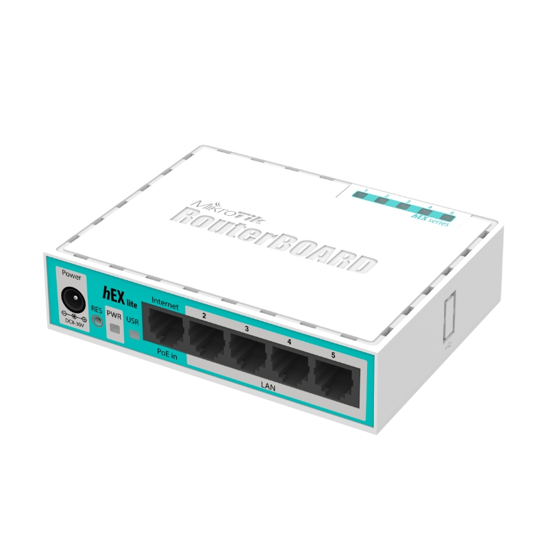 Thiết bị cân bằng tải Router MikroTik RB750r2 (hEX lite), chịu tải 50-60 user