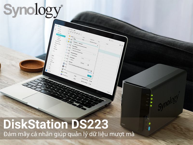 Synology giới thiệu DiskStation DS223 2 khay để quản lý tệp tin đơn giản và hiệu quả