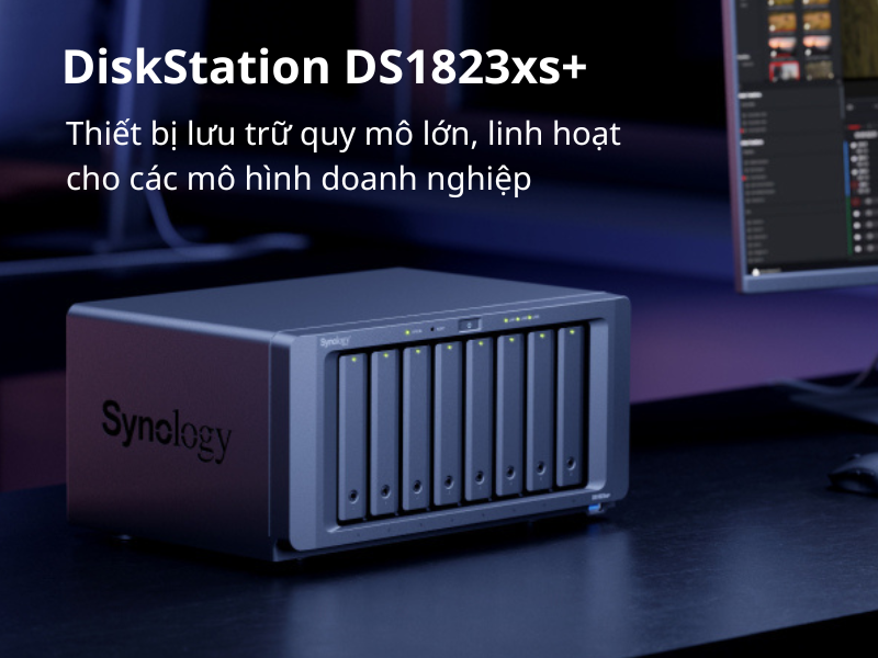 [Ra mắt] Thiết bị lưu trữ NAS Synology DS1823xs+ - giải pháp lưu trữ dạng tháp mạnh mẽ lên đến 324TB