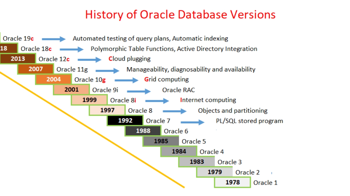 Lịch sử hình thành và phát triển của Oracle Database