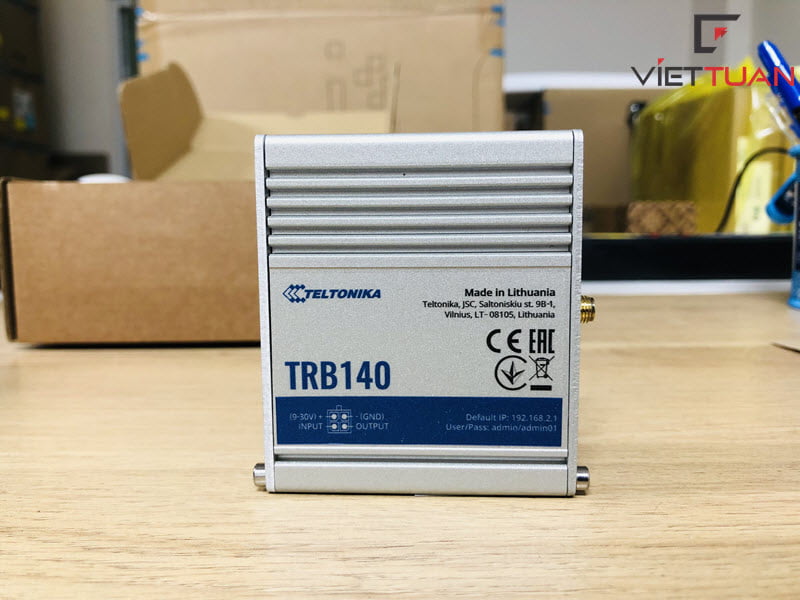 Với thiết kế nhỏ gọn và kích thước nhỏ, Teltonika TRB140 rất dễ dàng để lắp đặt và cài đặt