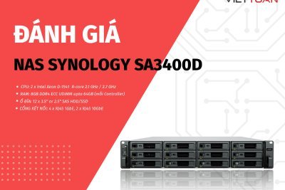 Đánh giá NAS Synology SA3400: Thiết bị NAS tối ưu cho doanh nghiệp lớn