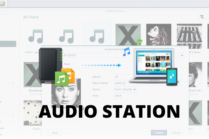 Audio Station: Tính năng này cho phép bạn tạo và quản lý thư viện âm nhạc trên thiết bị DS220+ của bạn
