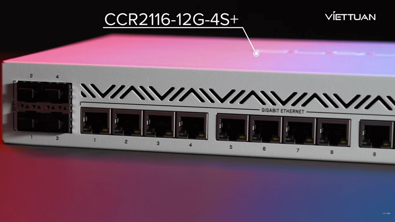 CCR2116-12G-4S+ cung cấp khả năng đáp ứng từ 2000 - 4000 thiết bị kết nối đồng thời
