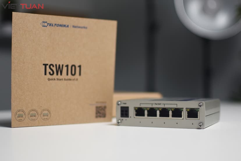 Teltonika TSW101 thuộc dòng Switch Unmanaged ( bộ chuyển mạch không quản lý), sở hữu thiết kế nhỏ gọn đi kèm với hiệu suất mạnh mẽ