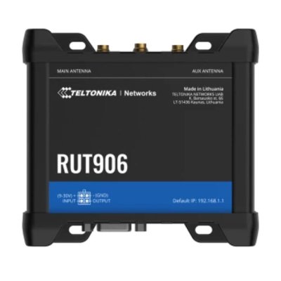 Router 3G/4G công nghiệp Teltonika RUT906 Dual SIM, 4 cổng LAN, hỗ trợ RS232/RS485, chịu tải 100 User