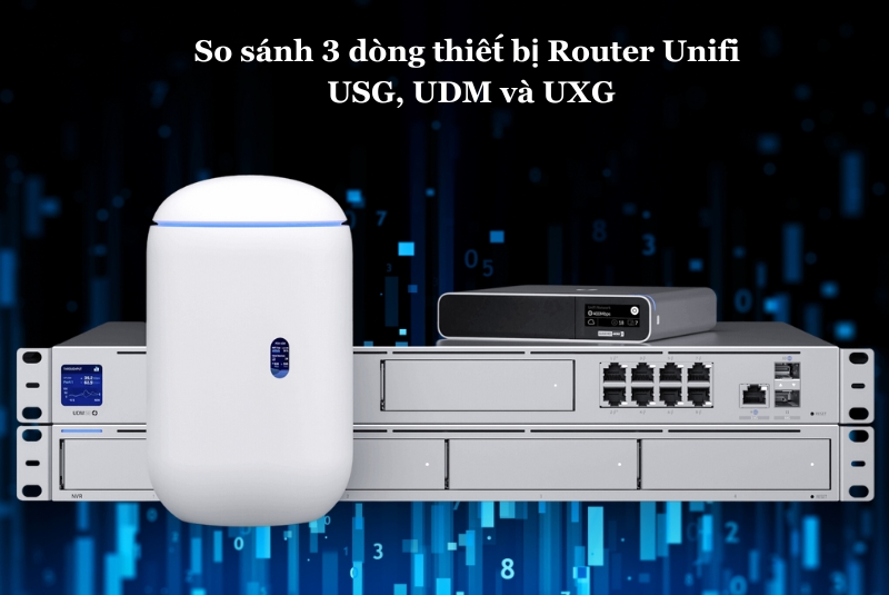 So sánh 3 dòng thiết bị Router Unifi: USG, UDM và UXG