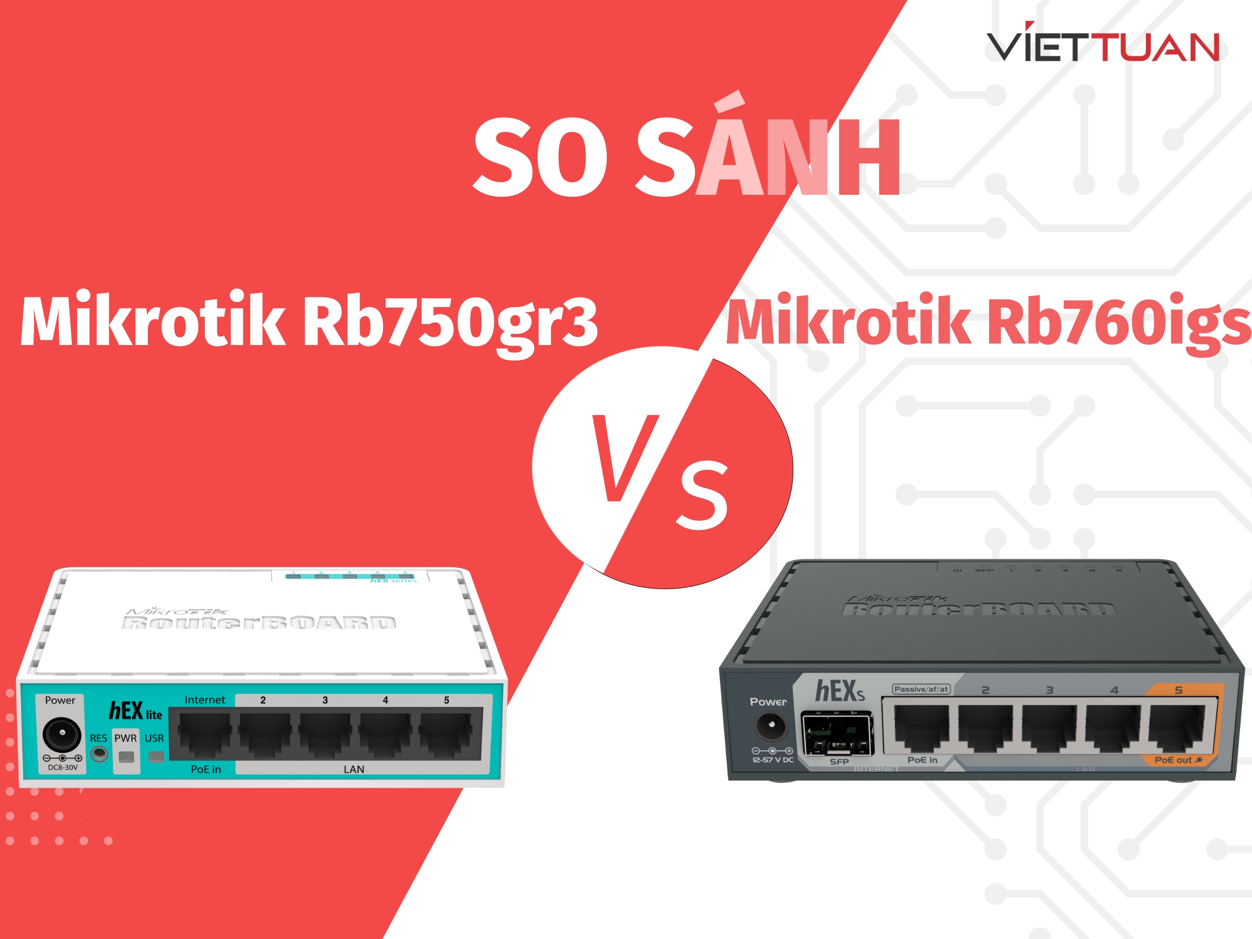 So sánh Router Mikrotik Rb760igs Và Router Mikrotik Rb750gr3
