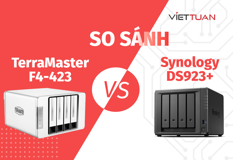 So sánh Synology DS923+ vs TerraMaster F4-423 | Mẫu Nas nào phù hợp với bạn?