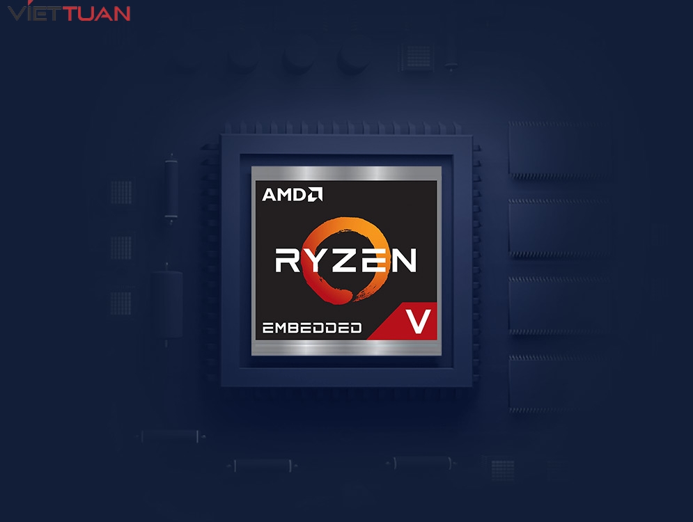 QNAP TS-873AeU-RP-4G được trang bị bộ vi xử lý AMD Ryzen™ V1500B 2.2GHz 4 nhân/8 luồng