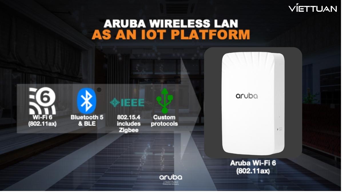 Aruba AP-505H (RW) Unified AP (R3V46A) hỗ trợ  "IoT-ready Bluetooth 5 and Zigbee support