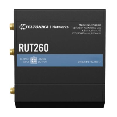 Router 3G/4G công nghiệp Teltonika RUT260 LTE CAT6 tốc độ 300Mbps, hỗ trợ 50 User