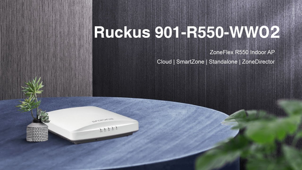 Ruckus R550 có thiết kế vuông vắn nhỏ gọn
