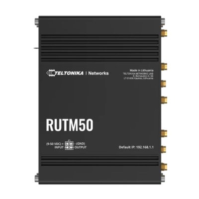 Router 4G/5G công nghiệp Teltonika RUTM50, Dual SIM 5G tốc độ 3,4Gbps, wifi 5 hỗ trợ 150 user