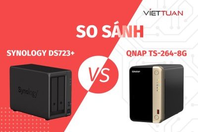 So sánh chi tiết QNAP TS-264-8G và Synology DS723+ | Đâu là mẫu NAS 2 khay đáng mua đối với mô hình SMB