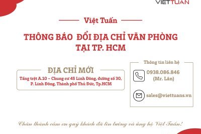 Thông báo thay đổi địa chỉ văn phòng tại Hồ Chí Minh của Công ty TNHH Công nghệ Việt Tuấn