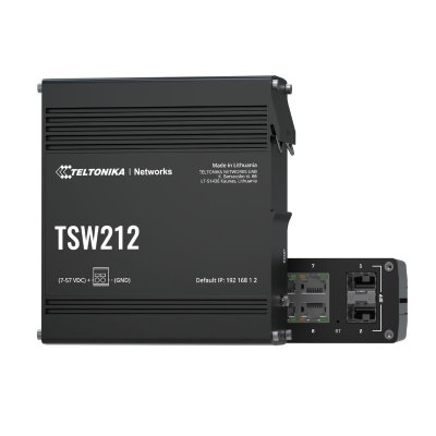 Switch công nghiệp Teltonika TSW212, 2 x SFP, 8x Gigabit Ethernet Ports