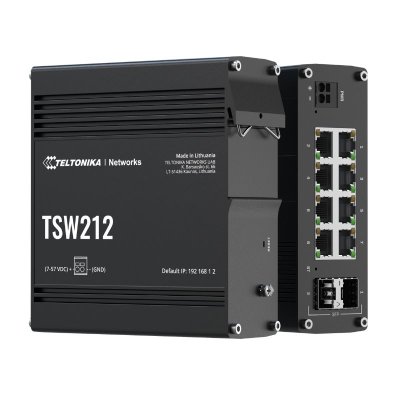 Switch công nghiệp Teltonika TSW212, 2 x SFP, 8x Gigabit Ethernet Ports