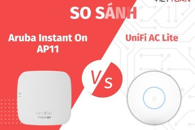 So sánh UniFi AC Lite và Aruba Instant On AP11 - Hiệu năng vượt trội trên hai thiết bị nhỏ gọn