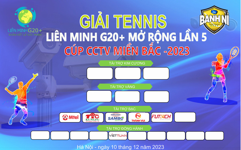 Việt Tuấn đồng hành cùng giải Tennis Liên Minh G20+ lần thứ 5: Cup CCTV miền Bắc 2023