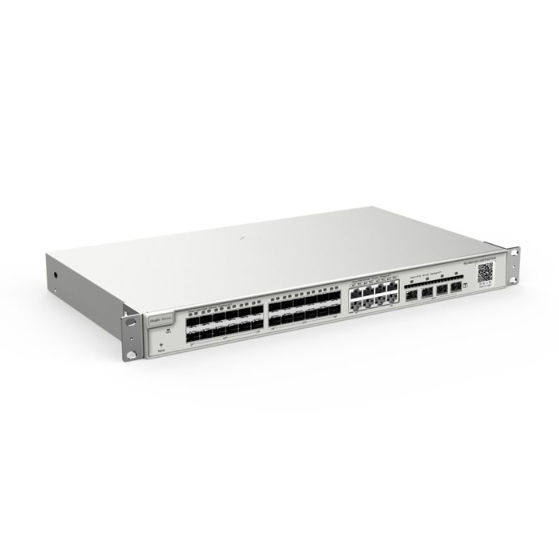 thiết bị chuyển mạch Switch Ruijie RG-NBS3200-24SFP/8GT4XS (24 SFP 100/1000M, 8 cổng 10/100/1000BASE-T và 4 cổng SFP+ 10Gbps BASE-X)
