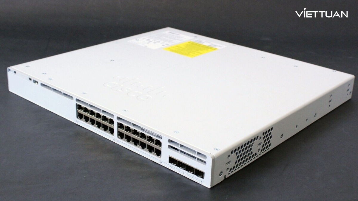 Cisco C9300L-24T-4G-A sử dụng mạch tích hợp dành riêng cho ứng dụng của Cisco UADP 2.0 (ASIC)