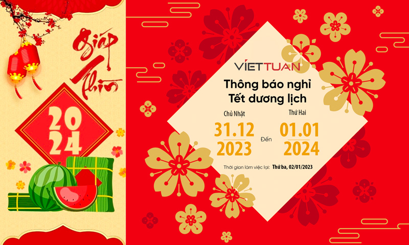 Việt Tuấn thông báo nghỉ Tết Dương Lịch 2024