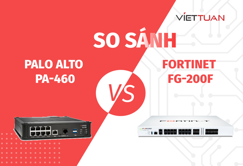 So sánh Firewall Palo Alto PA-460 và Fortinet FG-200F chi tiết từ A đến Z