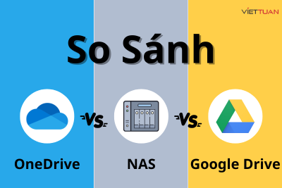 So sánh giữa thiết bị NAS và dịch vụ lưu trữ đám mây OneDrive và Google Drive