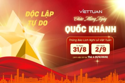 Thông báo lịch nghỉ lễ Quốc Khánh 02/9/2025
