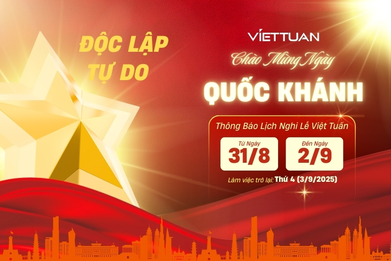 Thông báo lịch nghỉ lễ Quốc Khánh 02/9/2025