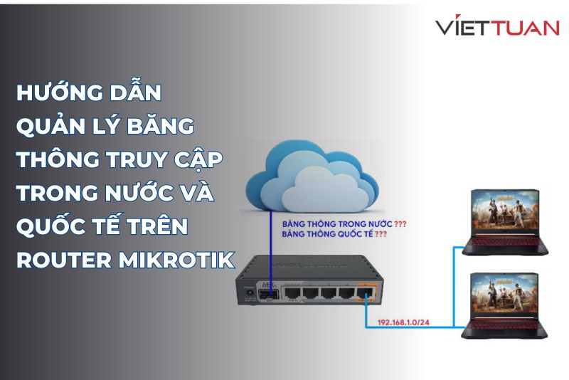 Hướng dẫn quản lý băng thông truy cập trong nước và quốc tế trên thiết bị Router Mikrotik