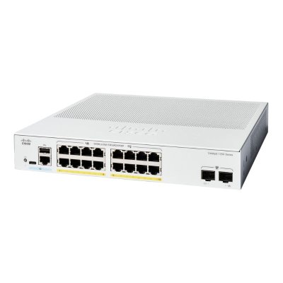 Switch Cisco Catalyst C1200-16P-2G, 16 Ports PoE+ 120W, SFP Uplink